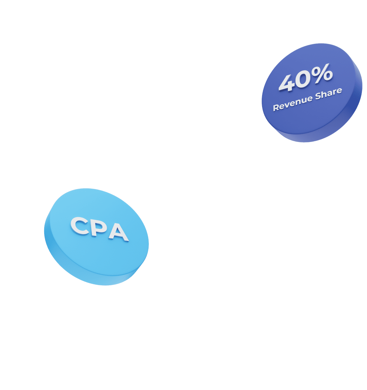 3d icons cpa and 40% revenue share